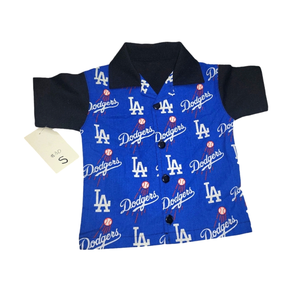 KIDS DODGERS BUTTN UP